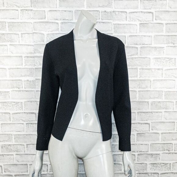 M.M. LAFLEUR Women's The Sant Ambroeus Jardigan Cardigan in Black sz Large - Picture 2 of 10